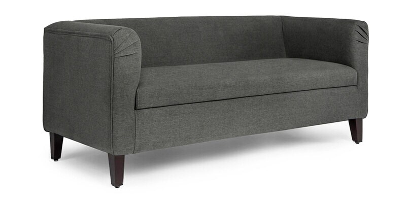 Buy Miami Fabric 2 Seater Sofa In Ash Grey Colour By Wakefit Online ...