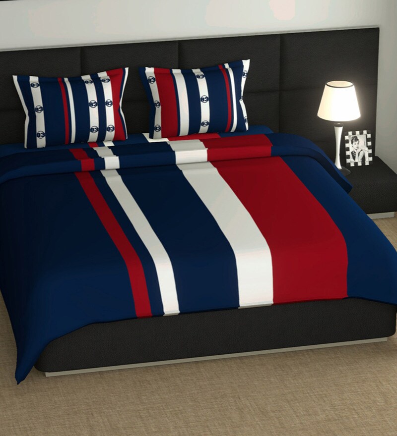 Buy 100 Cotton 120 GSM Ac Room Reversible Double Bed Comforter By