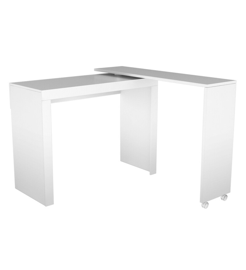 Buy Midori Study Table In White Finish By Mintwud Online Modern