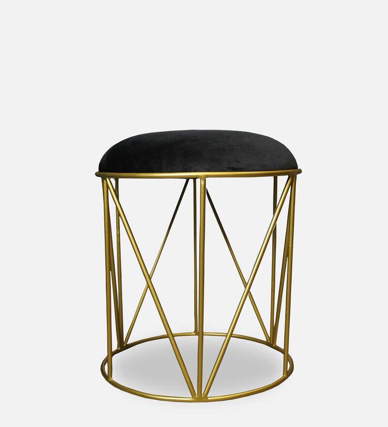 Buy Milana Seating Stool In Black Colour By Yellowlegs Online Contemporary Seating Stools