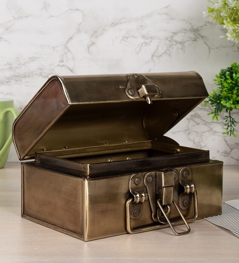 Buy Mild Steel Trunk Jewellery Storage Box By Market 99 Online
