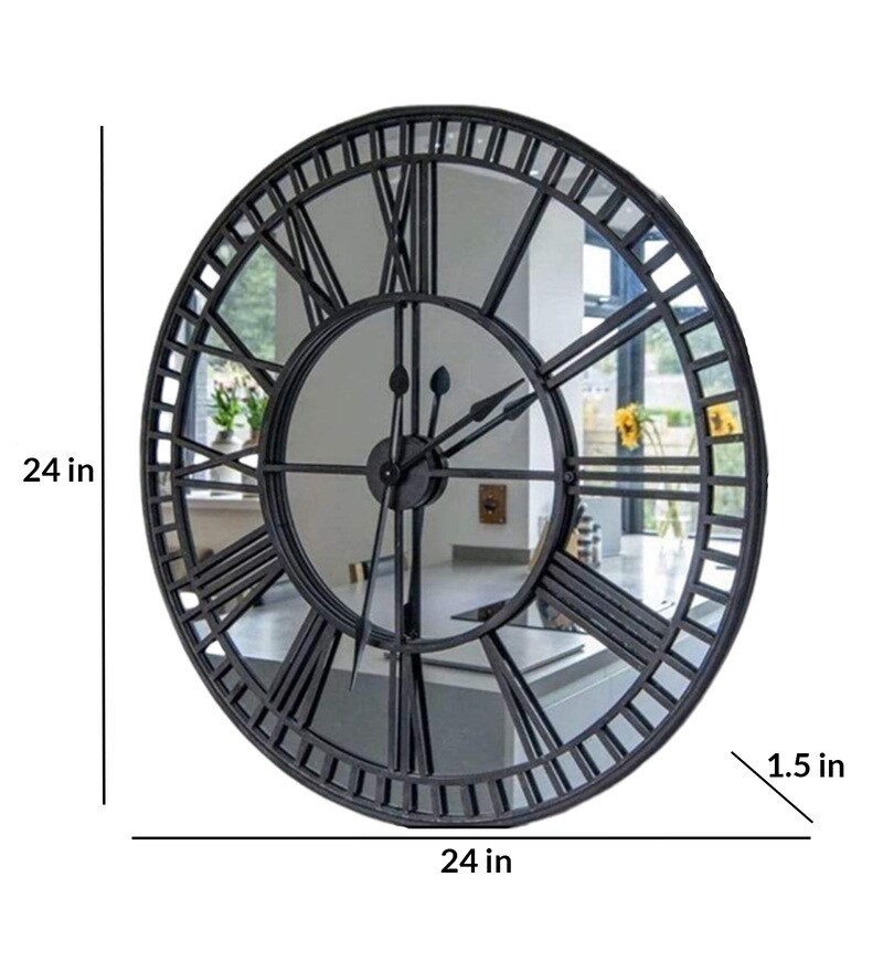 Buy Mirror Iron Wall Clock By Writings On The Wall Online Modern Wall