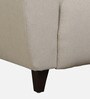 Mia Fabric 1 Seater Sofa In Beige Colour