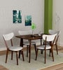 Mia 4 Seater Dining Set in Cappuccino Finish