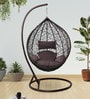 Mia Wicker Swing in Brown Colour