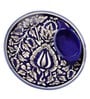 Blue Handcrafted Designer Platter with Bowl Ceramic