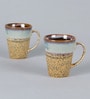 Zircon 300ml Brown & Grey Ceramic (Set of 4) Coffee Mug