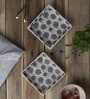 Stoneware Square Platters Set of 4