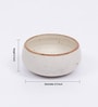 Bliss 250ml Cream Ceramic (Set of 2) Dinner Bowl