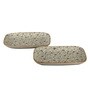 Ceramic Rectangle Serving Trays Set of 2