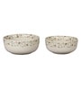 Handcrafted Decal Cherry 7 Inch Ceramic Serving Bowls -Set Of 2
