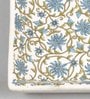 Multicolor Set of 2 Stoneware Square Appetizer  Platters 