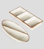 Stoneware Oval Platters Set of 2