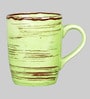 Dual Tone 300ml Green Ceramic (Set of 4) Coffee Mug