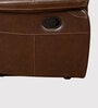 Miami Leather 1 Seater Manual Recliner In Brown Colour