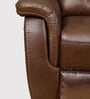 Miami Leather 1 Seater Manual Recliner In Brown Colour