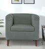 Wakefit Miami Fabric 1 Seater Sofa in Omega Green Colour