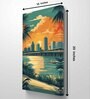 Miami Sunset Canvas Painting