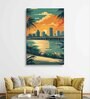 Miami Sunset Canvas Painting