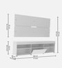 Miami TV Unit For TV's Upto 65 inches In White Color