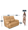 Micasa 2 Seater Motorized Recliner in Light Brown Colour