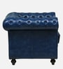 Miceli Leather 1 Seater Sofa In Blue  Finish