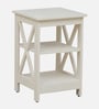 Micra End Table In White Finish