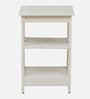 Micra End Table In White Finish