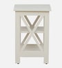 Micra End Table In White Finish