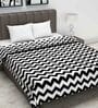 Microfiber 120 GSM Geometric Print Black and White Double Bed AC Dohar Quilt Blanket