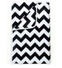 Microfiber 120 GSM Geometric Print White and Black Single Bed AC Dohar Quilt Blanket