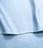 Blue Solid 220 TC Microfiber 1 Double Queen Size Bedsheet with 2 Pillow Covers