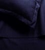 Blue Solid 220 TC Microfiber Queen Sized Bed Sheets with 2 Pillow Covers