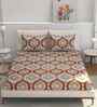 Microfiber Damask Double Bedsheet with 2 Pillow Covers
