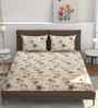 Microfiber Floral Fitted Bedsheet with 2 Pillow Covers