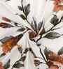 Microfiber Floral Fitted Bedsheet with 2 Pillow Covers -Cream, 72x78+10 Inch
