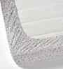 Microfiber Floral Fitted Bedsheet with 2 Pillow Covers -White, 72x78+10 Inch