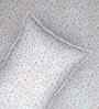 Microfiber Floral Fitted Bedsheet with 2 Pillow Covers -White, 72x78+10 Inch