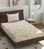 Microfiber Floral Single Bedsheet with 1 Pillow Cover