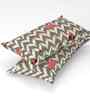 Microfiber Geometric Fitted Bedsheet with 2 Pillow Covers