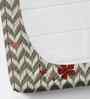 Microfiber Geometric Fitted Bedsheet with 2 Pillow Covers