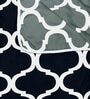 Black Abstract Polyester 120 GSM Single Bed Reversible Dohar