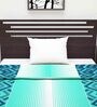 Blue Abstract Polyester 120 GSM Single Bed Dohar