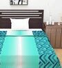 Blue Abstract Polyester 120 GSM Single Bed Dohar