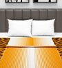 Orange Geometric 120 GSM Double Bed Dohar