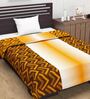 Orange Abstract Polyester 120 GSM Single Bed Dohar