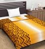 Orange Abstract Polyester 120 GSM Single Bed Dohar