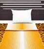 Orange Abstract Polyester 120 GSM Single Bed Dohar