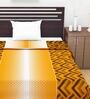 Orange Abstract Polyester 120 GSM Single Bed Dohar