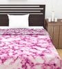 Pink Abstract Polyester 120 GSM Single Bed Dohar